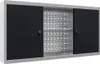 vidaXL Wand-Werkzeugschrank Industrie-Stil Metall Grau und Produktbild-Vorschau 1