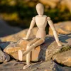 Kurtzy Gliederpuppe aus Holz 30,5cm Holzpuppe Menschlicher Produktbild-Vorschau 1