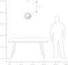 BELIANI Lampa sufitowa biała 113 cm kształt kwiatu składana Podgląd zdjęcia produktu 7