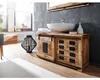 home24 Waschbeckenunterschrank - Mango Massiv / Eisen - Produktbild-Vorschau 2