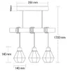 Pendelleuchte Led Otto – 3-flammig 50 cm – Schwarz Holz Produktbild-Vorschau 7