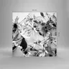 Bilder auf glas - Einteilig - Blumen Schwarzweiß Fotografie Produktbild-Vorschau 3