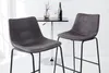 Design Barhocker DJANGO vintage grau mit Eisengestell Produktbild-Vorschau 3