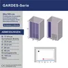Duschtür Glas 80 cm Dusche Schiebetür 3 Teilig Dreiteilig Produktbild-Vorschau 2