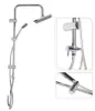 A chrome shower head set with a handheld shower head on a white background. Náhľad obrázku produktu