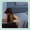 Relaxdays Tischlampe, Samtschirm & Metallfuß, E14, HD: 47 x Produktbild-Vorschau 3
