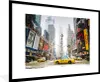 MuchoWow® Gerahmtes Poster New York - Taxi - Architektur Produktbild-Vorschau 1