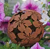 Dekokugel Flower 10 cm Cortenstahl Dekorationskugel Produktbild-Vorschau 2
