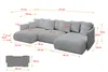 ALTDECOR Ecksofa in U-Form mit Schlaffunktion und Produktbild-Vorschau 6