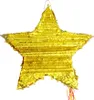 Goldene Stern Pinata für Kindergeburtstag & Party, Produktbild-Vorschau 2