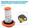 A vacuum cleaner filter and a small vacuum cleaner. Produktbild-Vorschau