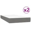 vidaXL Boxspringbett mit Matratze Dunkelgrau 200x200 cm Produktbild-Vorschau 4