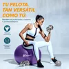 TRESKO Gymnastikball (Lila, 55cm) mit Pumpe Fitnessball Produktbild-Vorschau 2