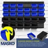 MASKO® Stapelboxen Wandregal 32tlg, Sichtlagerkästen Produktbild-Vorschau 3