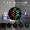 Digitale LED-Wanduhr 10 Zoll mit RGB-Beleuchtung, 11 Produktbild-Vorschau 4