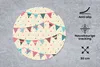 MuchoWow® Mauspad Mousepad Girlanden - Muster - Pastell Produktbild-Vorschau 2