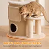 PawHut Kratzbaum mit 2-stöckiger Kratztonne Katzenbaum mit Produktbild-Vorschau 6