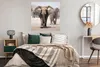 MuchoWow® Poster Elefant - Beine - Stoff 100x100 cm - Produktbild-Vorschau 4
