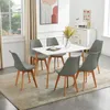 IPOTIUS 8er Set Esszimmerstühle mit Massivholz Buche Bein, Produktbild-Vorschau 2