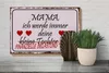 Holzschild Spruch 30x20cm Mama deine Tochter Herzen Produktbild-Vorschau 5