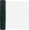 vidaXL Euroomheining, 1,6 x 10 meter, PVC-coating, groen Productafbeelding-voorbeeld 5