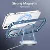 A phone case is shown magnetically attaching to a wireless charger. Produktbild-Vorschau