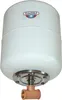 A white expansion vessel with a copper fitting at the bottom, against a white background. Produktbild-Vorschau
