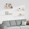 vidaXL Závěsné police 4 ks. Bílé 120x23,5x3,8 cm MDF Náhled obrázku produktu 2