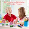 12er Set DIY Bastelset Kinder, Muttertag Fotorahmen mit Produktbild-Vorschau 2
