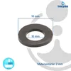 tecuro 10 x Gummidichtung 1/2" (10 x 18 x 2 mm) für Produktbild-Vorschau 3
