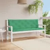 vidaXL Gartenbank-Auflage Grün 150x(50+50)x7 cm Produktbild-Vorschau 2