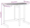 vidaXL Skládací balkonový stůl 90x60x72 cm z masivního Náhled obrázku produktu 8