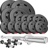 Hop-Sport Hantelset 58 kg, 1x Langhantel-Stange, 2x Produktbild-Vorschau 1