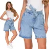 Damen Shorts Jeansshorts mit Gürtel High Waist MORAJ M Produktbild-Vorschau 1