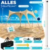 ELONEO Strandzelt Sonnensegel LSF 50+ UV Schutz Windschutz Produktbild-Vorschau 2