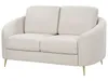 BELIANI 2-Sitzer Sofa Hellbeige Stoffbezug mit Armlehnen Produktbild-Vorschau 5