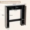COSTWAY 87,5x18x98 cm Toilettenschrank Bad Überbauschrank, Produktbild-Vorschau 3