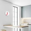 Glasuhr Wanduhr Küchenuhr Echt-Glas 30fi cm Chilischote rot Produktbild-Vorschau 5