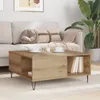 vidaXL Tavolino in rovere artigianale 80 x 80 x 36,5 cm Anteprima dell’immagine prodotto 4