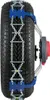 A snow chain is fitted to a car tire. Produktbild-Vorschau