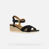 Geox Schwarze Damensandalen von Ischia Corda 37,5 Produktbild-Vorschau 4