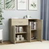 vidaXL Credenza rovere Sonoma 88x30x70 cm materiale a base Anteprima dell’immagine prodotto 10