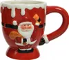 Tasse Keramik 10,5cm Weihnachtsmann & Schneemann Rot 1 Produktbild-Vorschau 2