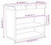 vidaXL schoenenkast, grijs Sonoma, 62x32x50 cm, houtvezel Productafbeelding-voorbeeld 8