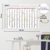Wandkalender 2027 XXL B1 Gefalzt 70x100 cm Jahresplaner Produktbild-Vorschau 4