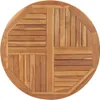 vidaXL Tischplatte Massivholz Teak Rund 2,5 cm 90 cm Produktbild-Vorschau 1