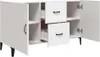 vidaXL Sideboard blanc 100x36x60 cm bois composite Voir les images du produit 7