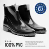 Ladeheid Femmes Bottes courtes en caoutchouc LA-930 (Noir2, Voir les images du produit 2