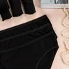 7 Damen Taillenslips Unterhosen -  44 Schwarz Produktbild-Vorschau 6