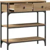 vidaXL Table console Chêne Artisan 72,5 x 25 x 75 cm Bois Voir les images du produit 5